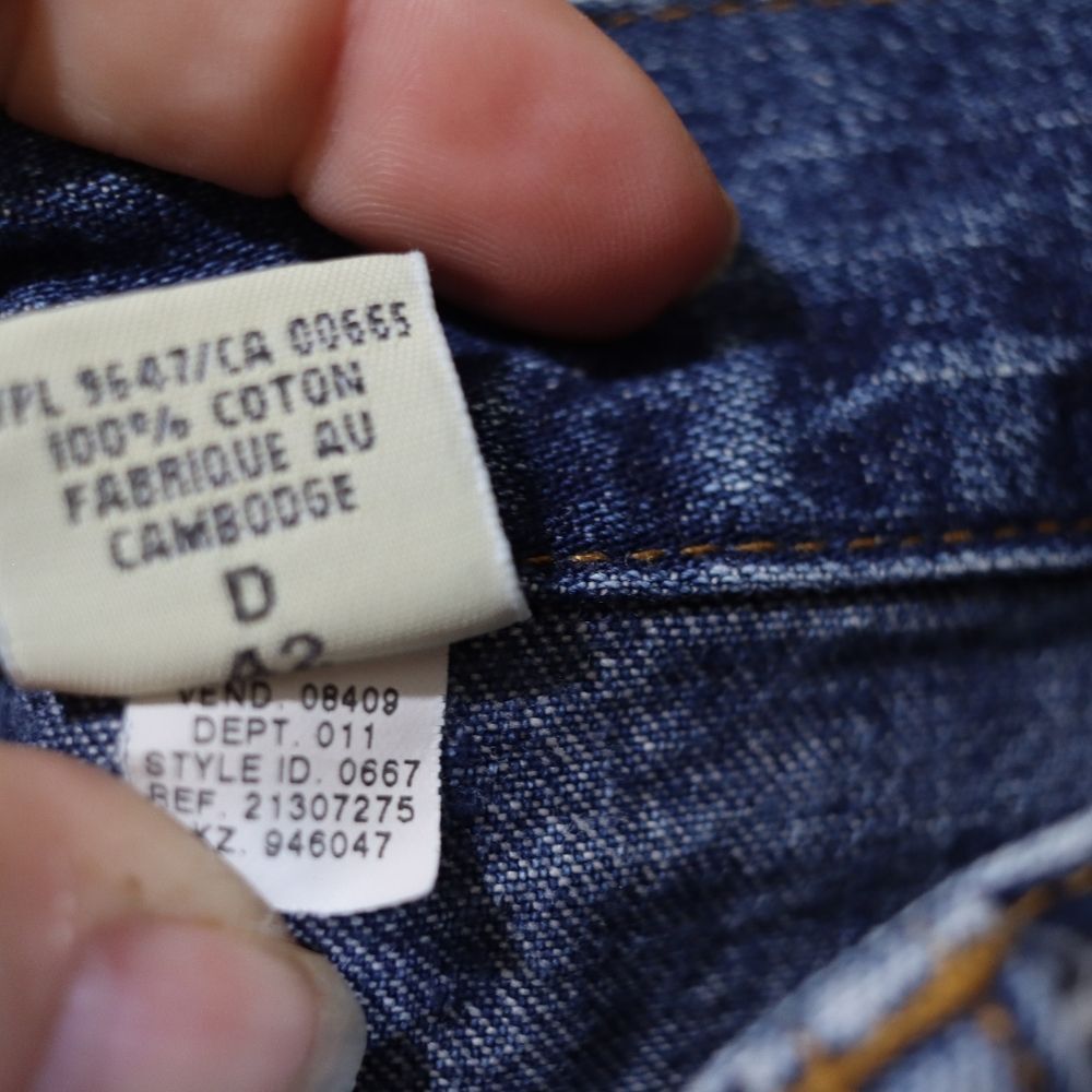 Eddie Bauer Blue Ankle Cropped Jeans Classic Indigo Preppy 90s Vintage 12 - Picture 11 of 12